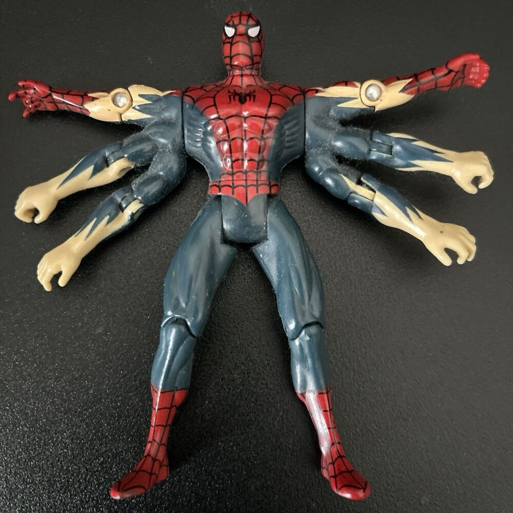 1998 ToyBiz Spider-Man Monster Mayhem 5" Figure Variant Six Arm‎ Rare Collectors